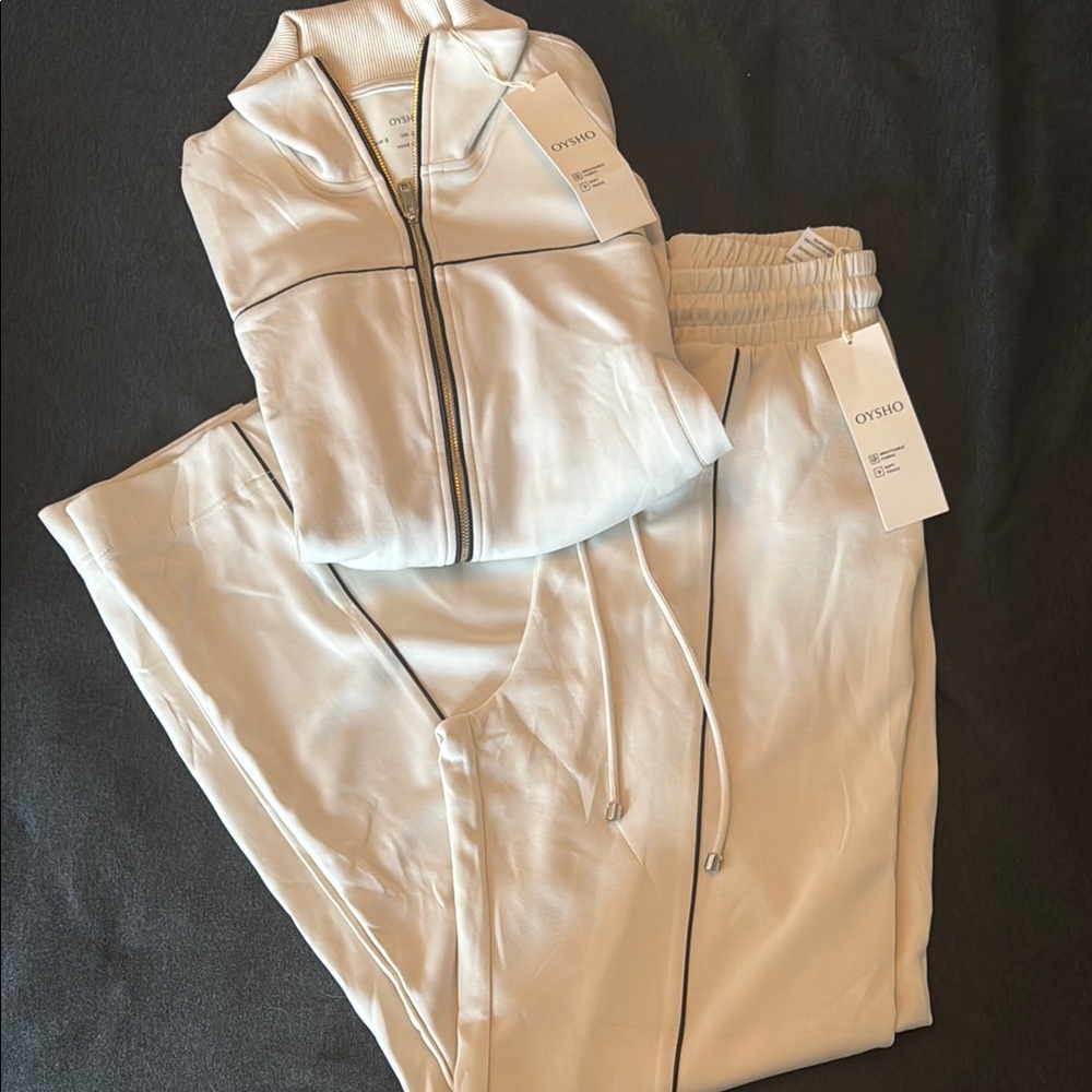 OYSHO Cream Women's Jumpsuit